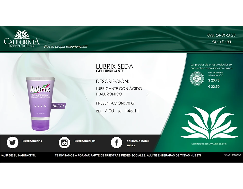 Pantallas digitales hotel